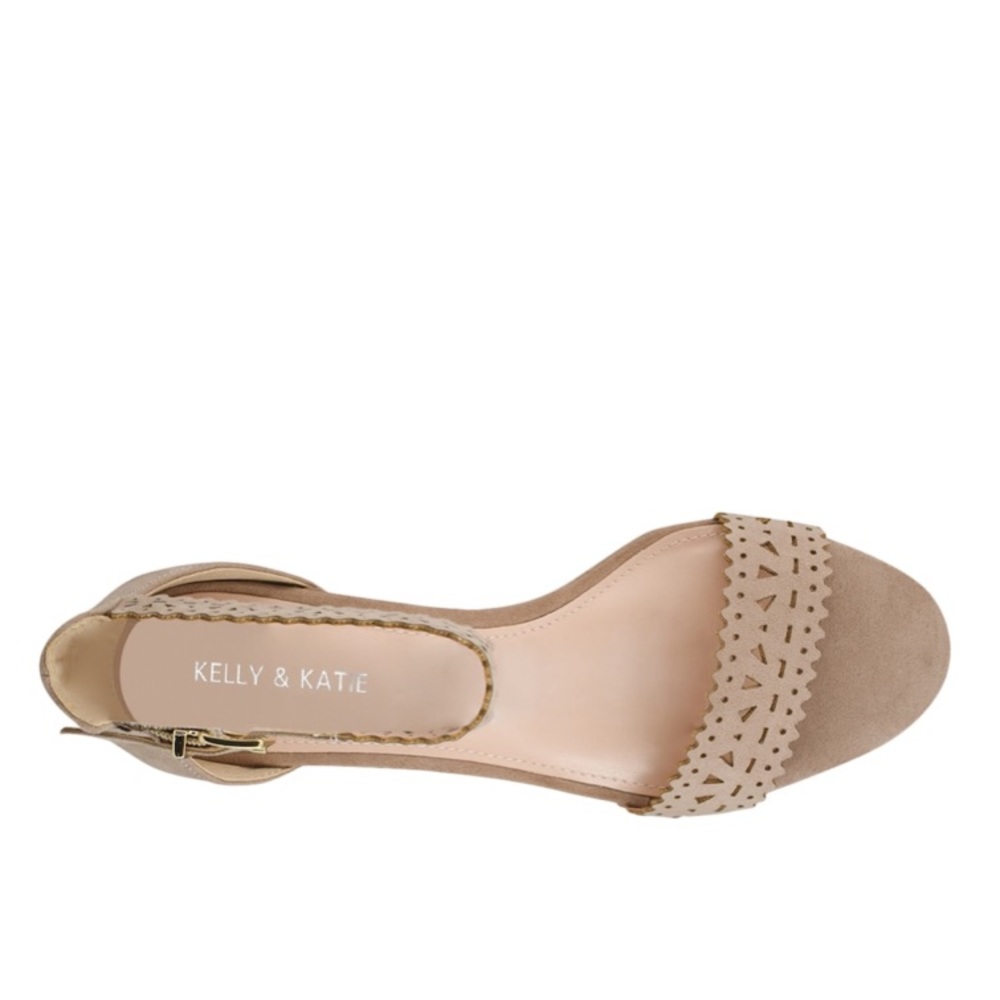 Kelly & Katie | “Tona” Taupe Heeled Sandals - Picture 5 of 6